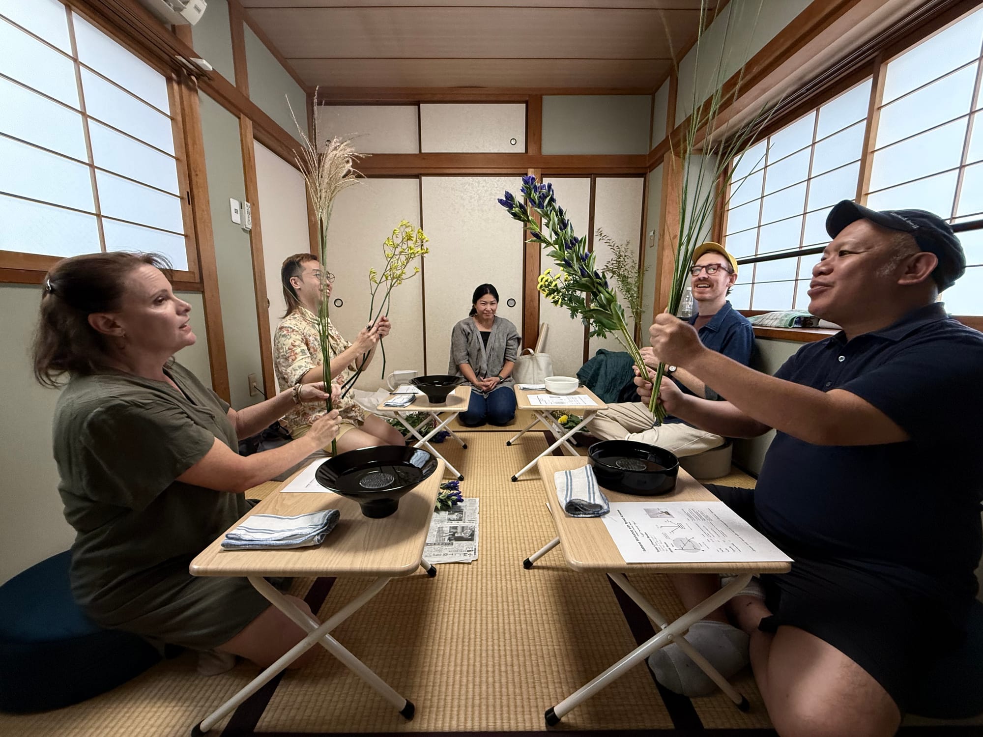 Ikebana lesson in Kyoto